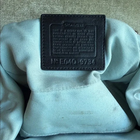 Coach Black Leather Clutch with Silver Accents - Picture 10 of 12